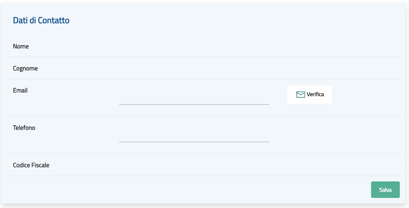 Dati di contatto del referente